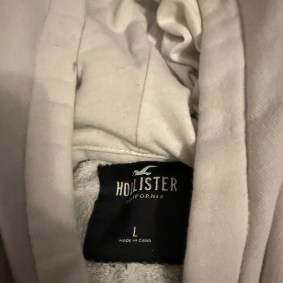 Hollister Colorblock Hoodie - Cream, Olive, and Black - Picture 2 of 4